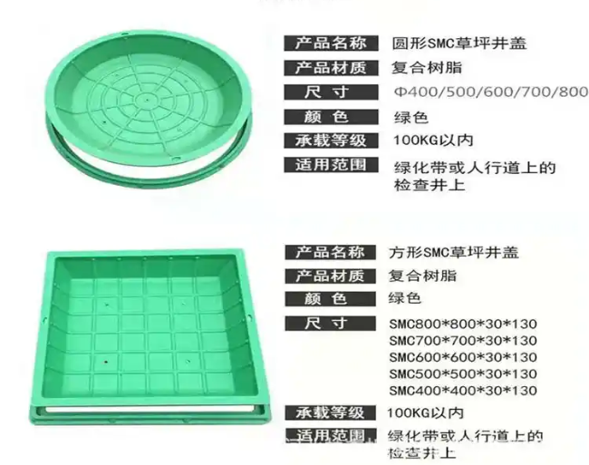 九所镇树脂复合种植井盖展示